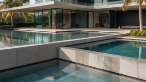 בריכת בטון מודרנית